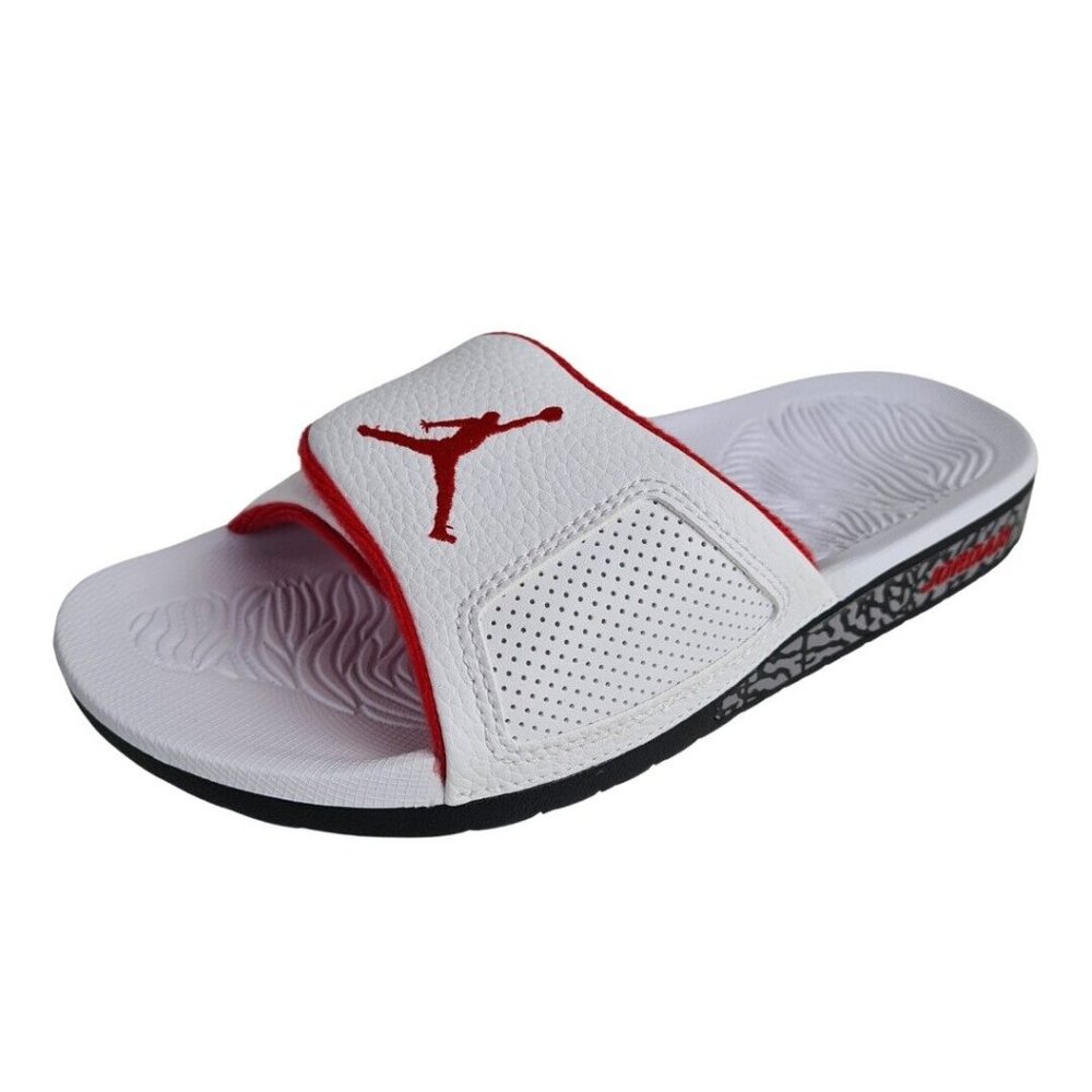 Nike Air Jordan Hydro 3 Retro Slides White University Red New